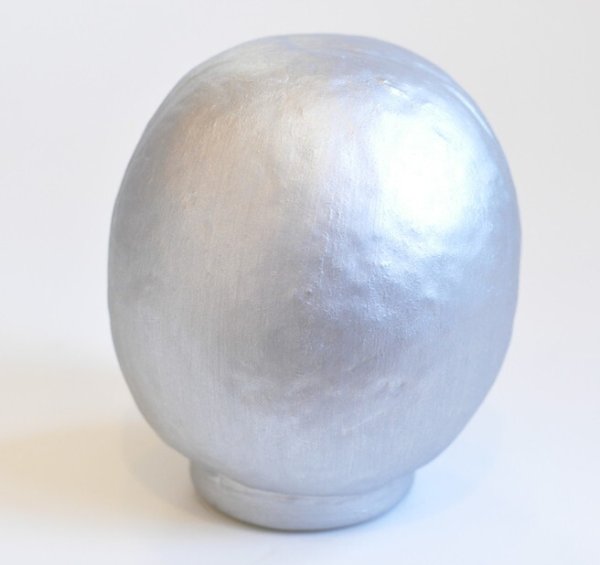 画像2: 【銀色 開運縁起だるま】自己実現・安産吉祥・子宝成就・長寿  選べる11サイズ 5号（18cm）〜18号（75cm） (2)